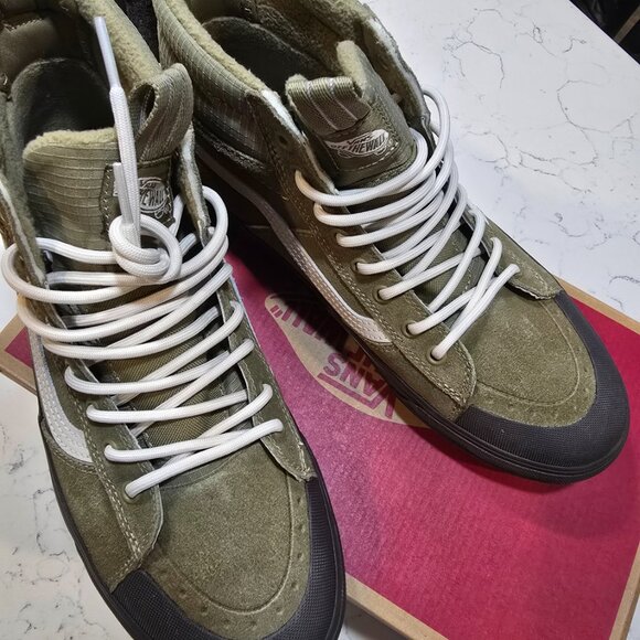 VANS SK8-Hi Waterproof Men's Shoes Olive Drab US Size 10 VN000CVTCX6 NEW - Picture 7 of 13